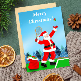 メリークリスマス サンタ テニス シーズンカード