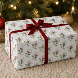 メリークリスマス サンタ トナカイ 妖精 ラッピングペーパー