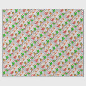 メリークリスマス・サンタ、プレゼント ラッピングペーパー (フラット)