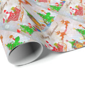 メリークリスマス・サンタ、プレゼント ラッピングペーパー (ロールコーナー)