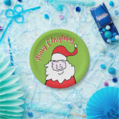 メリークリスマス・サンタ ペーパープレート (パーティー)