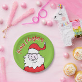 メリークリスマス・サンタ ペーパープレート (パーティー)
