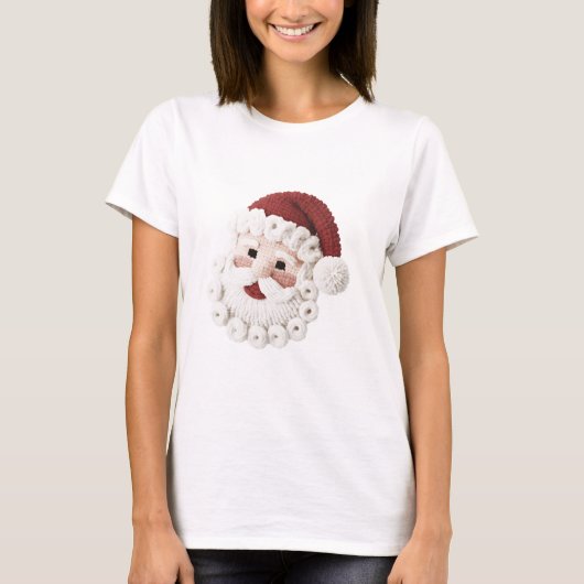 メリークリスマス サンタ ラッチフック Tシャツ (正面)