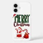 メリークリスマス サンタ iPhone 16 カバー (裏面)