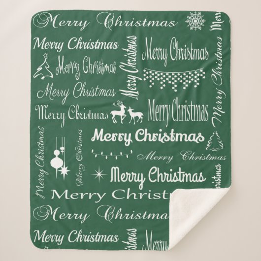 メリークリスマス シェルパブランケット (正面)