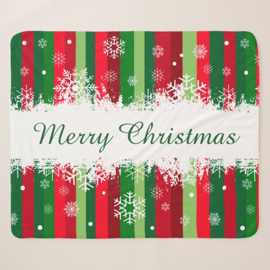 メリークリスマス シェルパブランケット (正面(横))