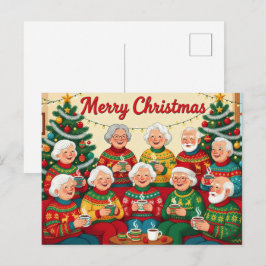 メリークリスマス、シニアのみなさん! ポストカード