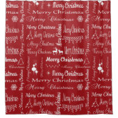 メリークリスマス シャワーカーテン (正面)