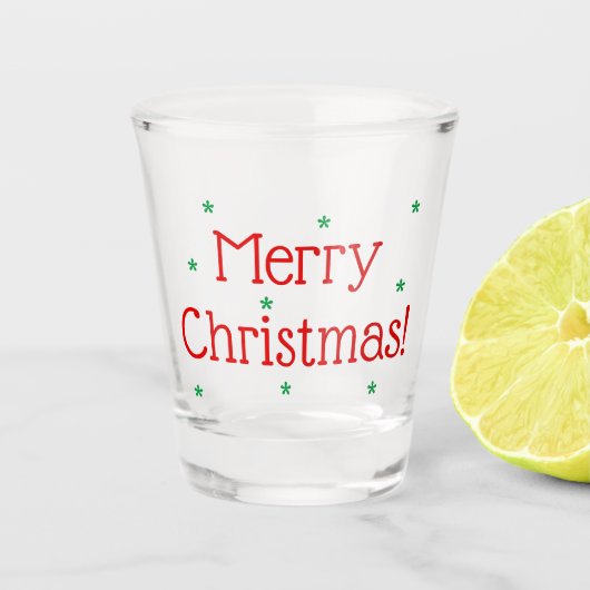 メリークリスマス ショットグラス (正面)