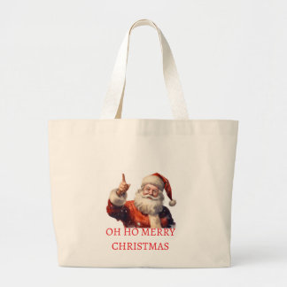 メリークリスマス ショッピングバッグ ラージトートバッグ