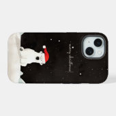 メリークリスマス シロクマ! iPhone 15ケース (裏面横)