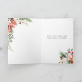 メリークリスマス | シンプルフローラ シーズンカード (内部)