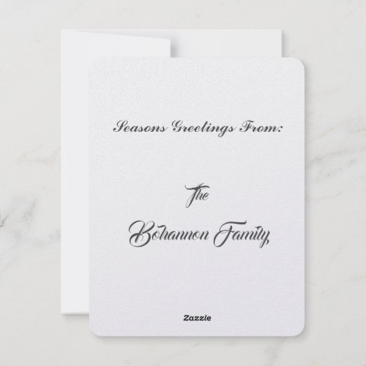 メリークリスマス シーズンカード (裏面)