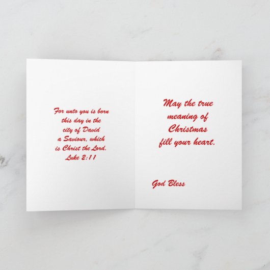 メリークリスマス シーズンカード (内部)