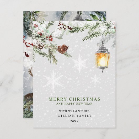 メリークリスマス シーズンカード (正面/裏面)