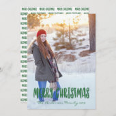 メリークリスマス シーズンカード (正面/裏面)
