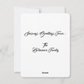 "メリークリスマス" シーズンカード (裏面)