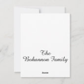 "メリークリスマス" シーズンカード (裏面)