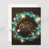 "メリークリスマス" シーズンカード (正面/裏面)