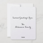 "メリークリスマス" シーズンカード (裏面)