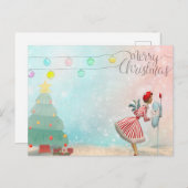 "メリークリスマス" シーズンポストカード (正面/裏面)