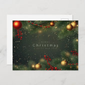 "メリークリスマス" シーズンポストカード (正面/裏面)