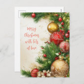 メリークリスマス シーズンポストカード (正面/裏面)