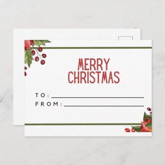 メリークリスマス シーズンポストカード (正面/裏面)