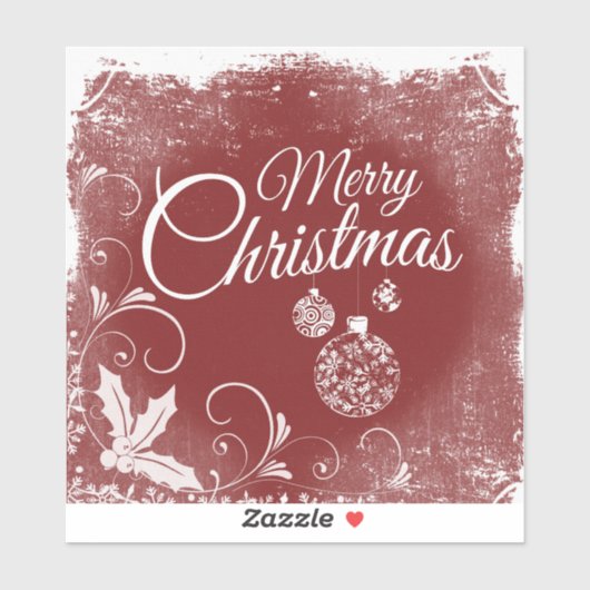 "メリークリスマス" シール (シート)