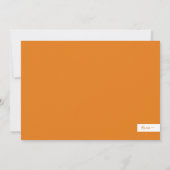 メリークリスマス ジョイ オレンジ フォト カード (裏面)