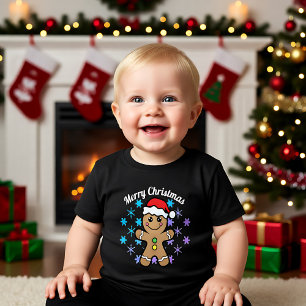 メリークリスマス - ジンジャーブレッドボーイ トドラーTシャツ