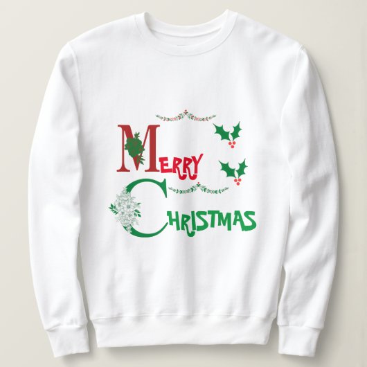 メリークリスマス スウェットシャツ (デザイン正面)