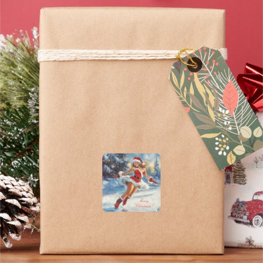 メリークリスマス スクエアシール (クリスマス)