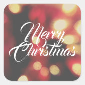 メリークリスマス スクエアシール (正面)