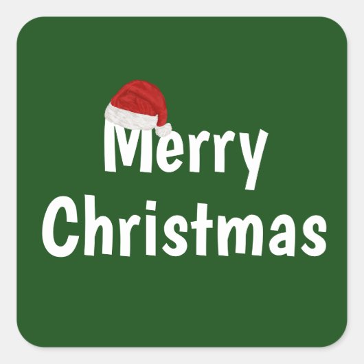 メリークリスマス スクエアシール (正面)