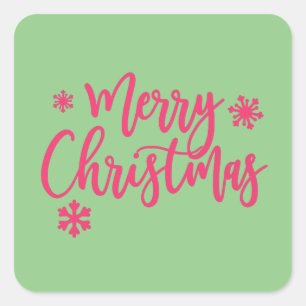 メリークリスマス スクエアシール