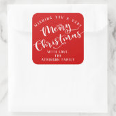 メリークリスマス スクエアシール (バッグ)