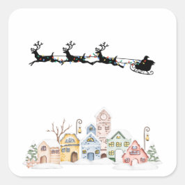 メリークリスマス スクエアシール