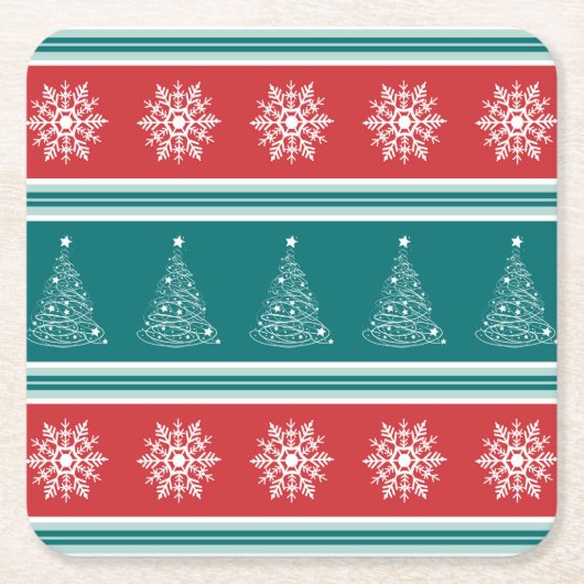 メリークリスマス スクエアペーパーコースター (正面)