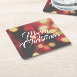 メリークリスマス スクエアペーパーコースター