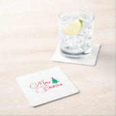 メリークリスマス スクエアペーパーコースター (インサイチュ)