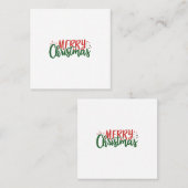 メリークリスマス スクエア名刺 (正面/裏面)