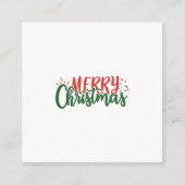メリークリスマス スクエア名刺 (正面)