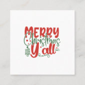 メリークリスマス スクエア名刺 (裏面)