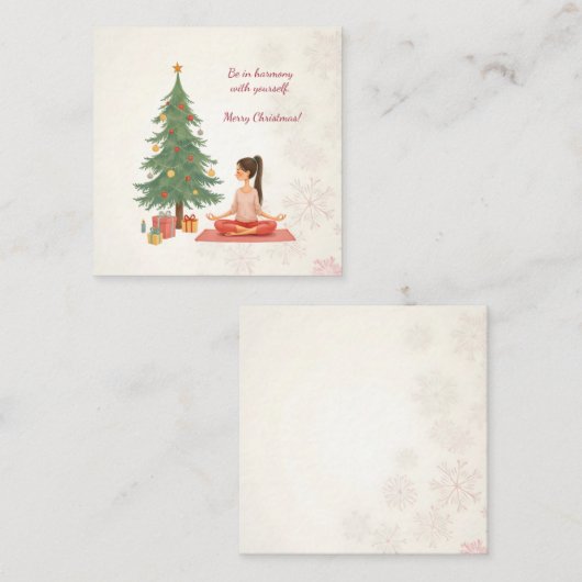 メリークリスマス! スクエア名刺 (正面/裏面)