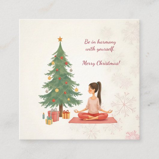 メリークリスマス! スクエア名刺 (正面)