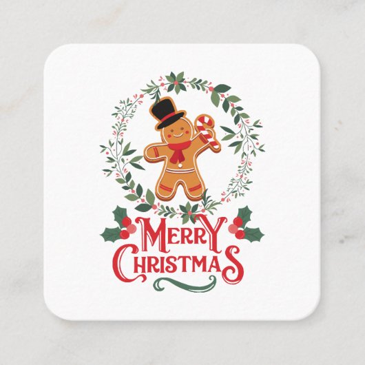 メリークリスマス スクエア名刺 (正面)