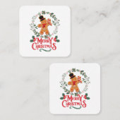 メリークリスマス スクエア名刺 (正面/裏面)
