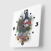 メリークリスマス スクエア壁時計 (傾斜)