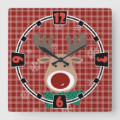 メリークリスマス! スクエア壁時計 (正面)